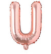 Globos Metalizados Letras Oro Rosa