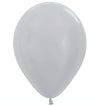 Globos Látex biodegradables Satinado Plata P10