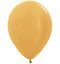 Globos Látex biodegradables Satinado Dorado P9