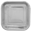 Plato Cartón Metalizado Cuadrado 6" 9" x12