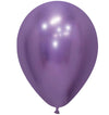 Globos Látex Biodegradables Espejo Cromado Lila