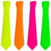 Corbata Neón Estampada Cartón Paquete x12