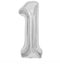 Globos Metalizados Números Plata