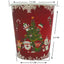 Vaso Cartón 8 Onzas Biodegradables Feliz Navidad x 12