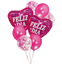 Bouquet Metalizado Feliz Día Corazón x8 pcs