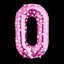 Números Fucsia Metalizados Impresos