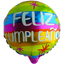 Globos Metalizados Feliz Cumpleaños 10" Círculo