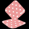 Plato Cartón Cuadrado Puntos 6" 8" Rosado x12