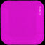 Plato Cartón Cuadrado Neón 6" 8" Fucsia x12