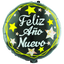 Globos Metalizados 18"Redondo Feliz Año Nuevo