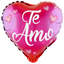Globos Metalizados Foil (Miylar) 10" Corazón Te Amo x1