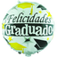 Globos Metalizados 18"Redondo Felicidades Graduado