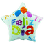 Globos Metalizados 18"Estrellas Feliz Día