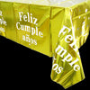Mantel Metalizado - Feliz Cumpleaños