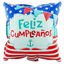 Globos Metalizados 10"Cuadrado Feliz Cumpleaños