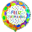 Globos Metalizados 10" Redondo Feliz Cumpleaños