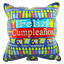 Globos Metalizados 10"Cuadrado Feliz Cumpleaños