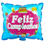 Globos Metalizados 20"Cuadrado Feliz Cumpleaños