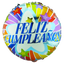 Globos Metalizados Feliz Cumpleaños 18" Círculos