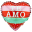 Globos Metalizados Foil (Miylar) 10" Corazón Te Amo x1