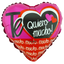 Globos Metalizados Foil (Mylar) 10" Corazón Te Quiero Mucho x1