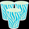 Vaso Cartón Zebra 9 Onzas x12