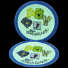 Plato Cartón Redondo Baby Shower 7" x12