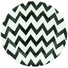 Plato Cartón Redondo ZigZag 7" Negro x12