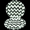 Plato Cartón Redondo ZigZag 7" Negro x12