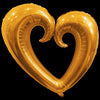Globos Metalizados Corazón Hueco Metalizado 40" 100 cm