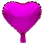 Globos Metalizados Foil (Mylar)10"Corazón Liso X6