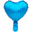 Globos Metalizados Foil (Mylar) 10"Corazón Escarchado x1