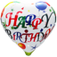 Globos Metalizados 18"Corazón Happy Birthday