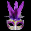 Antifaz Fucsia Plumas colores Surtidos