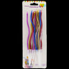 Vela Espiral Metalizada x 12