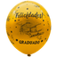 Globos Látex Biodegradables Satinados 360°Felicidades Graduado R12x12