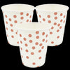 Vasos Cartón Metalizado Puntos 8 Onzas