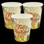Vaso Cartón 8 Onzas Biodegradables Feliz Navidad x 12