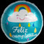 Globos Metalizados Feliz Cumpleaños 18" Círculos