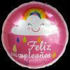 Globos Metalizados Feliz Cumpleaños 18" Círculos