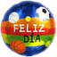 Globos Metalizados 18"Redondo Feliz Día