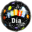 Globos Metalizados Feliz Día 18" Circulos