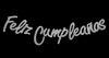 Festón Feliz Cumpleaños Escarchado y Metalizado