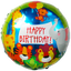 Globos Metalizados 18"Redondo Happy Birthday