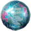 Globos Metalizados 18"Redondo Happy Birthday