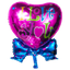 Globos Metalizados 24"Corazón I Love You con Moño