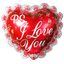 Globos Metalizados 24"Corazón Ps I Love You