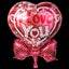 Globos Metalizados Corazón 24" I Love You