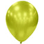 Globos Látex Biodegradables Espejo Cromado Verde Limón