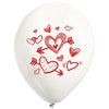 Globos Látex Biodegradables Corrientes Corazones con Flechas